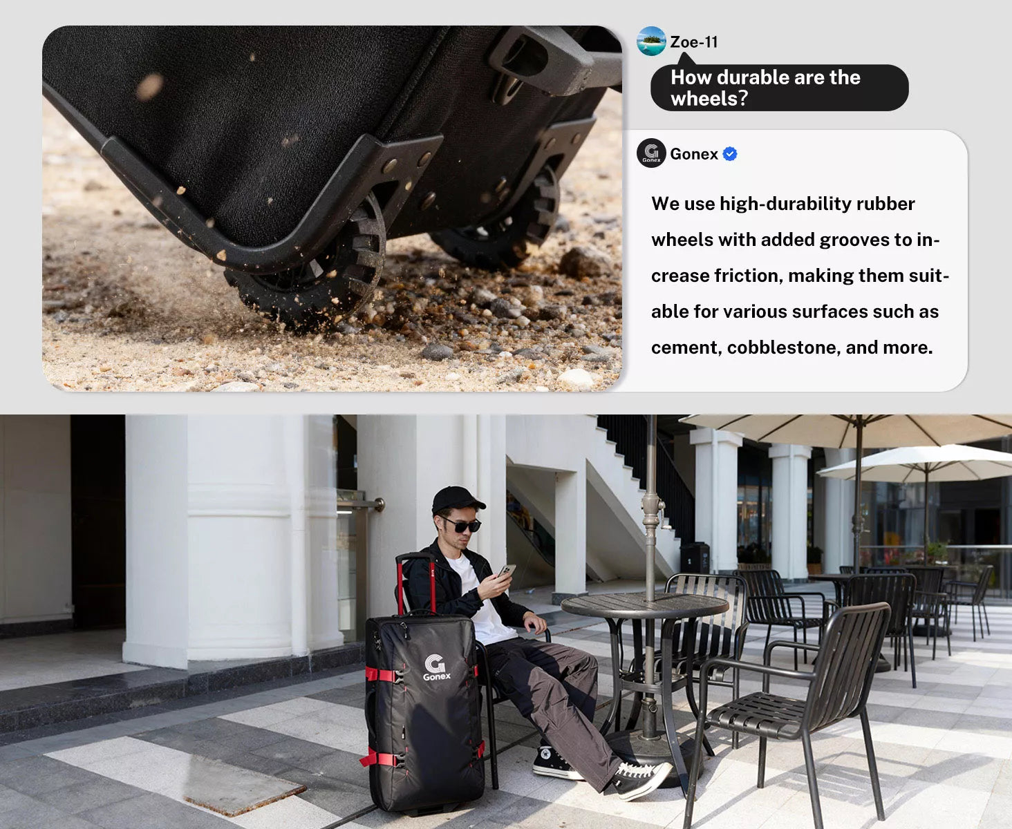 Best gonex travel duffel bag with wheels 30 inch