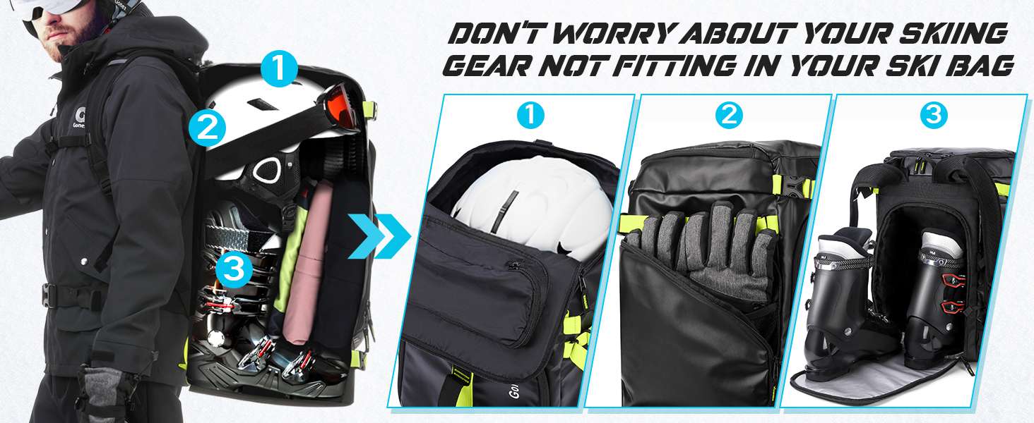 Gonex 50L Ski Boot Bag Backpack