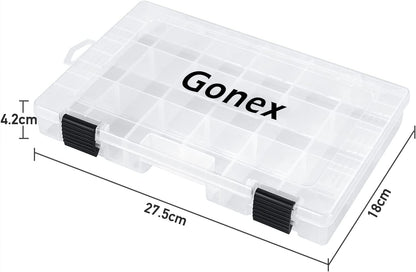 empty fishing lure boxes Gonex 3600 Fishing Tackle Boxes with Non-Slip Openings