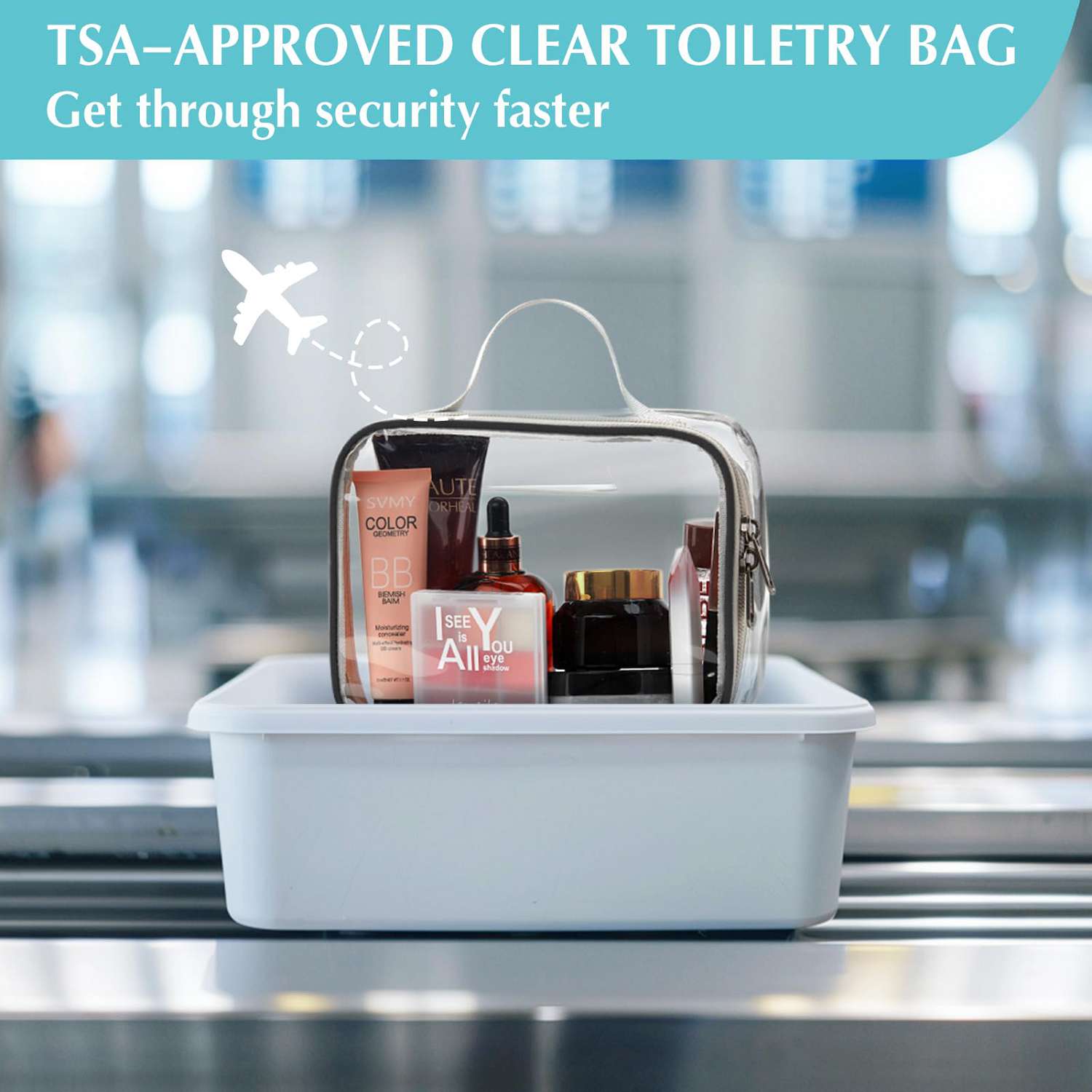 clear travel toiletry bags Gonex Compression Packing Cubes with Clear Toiletry Bag