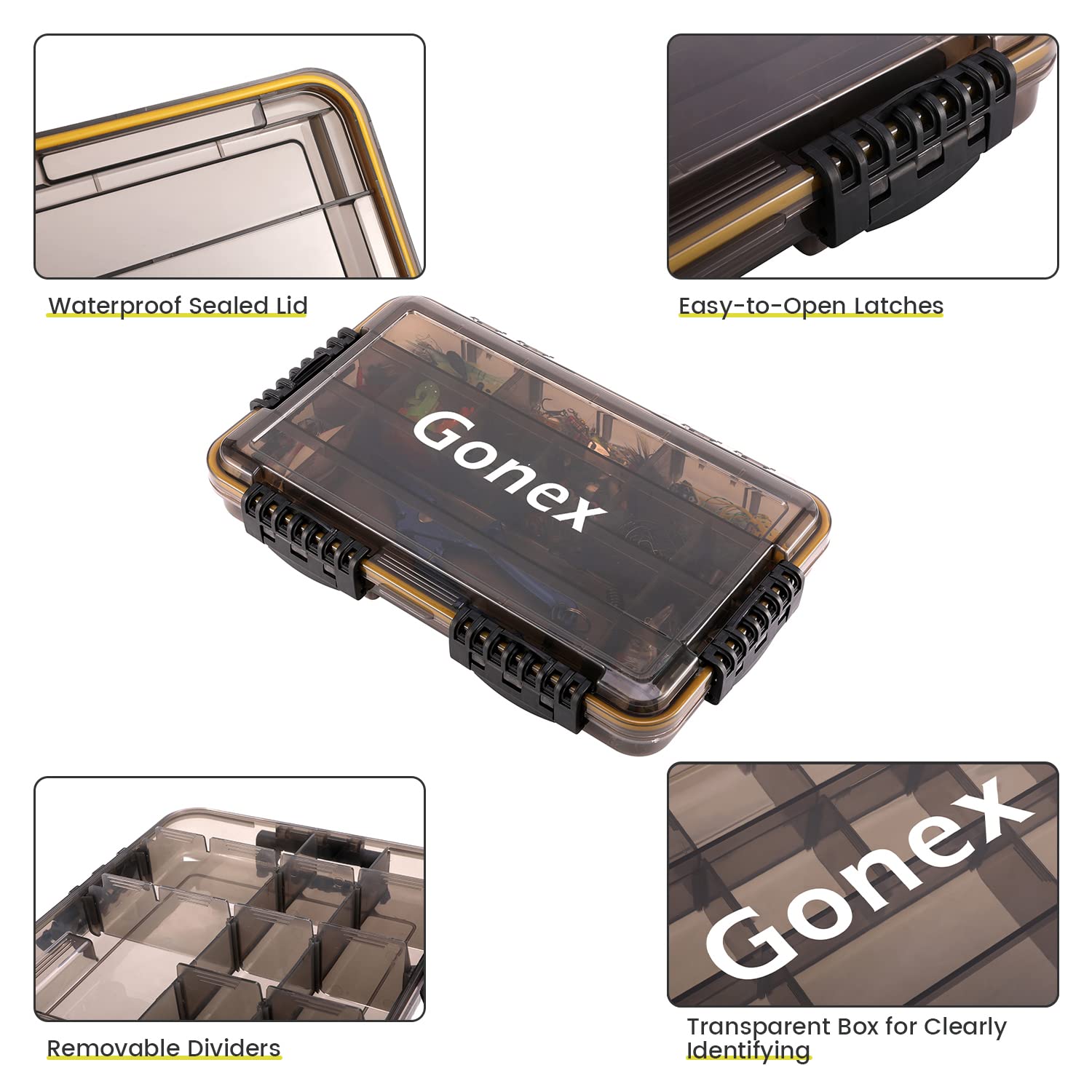 Gonex Waterproof Tackle Boxes