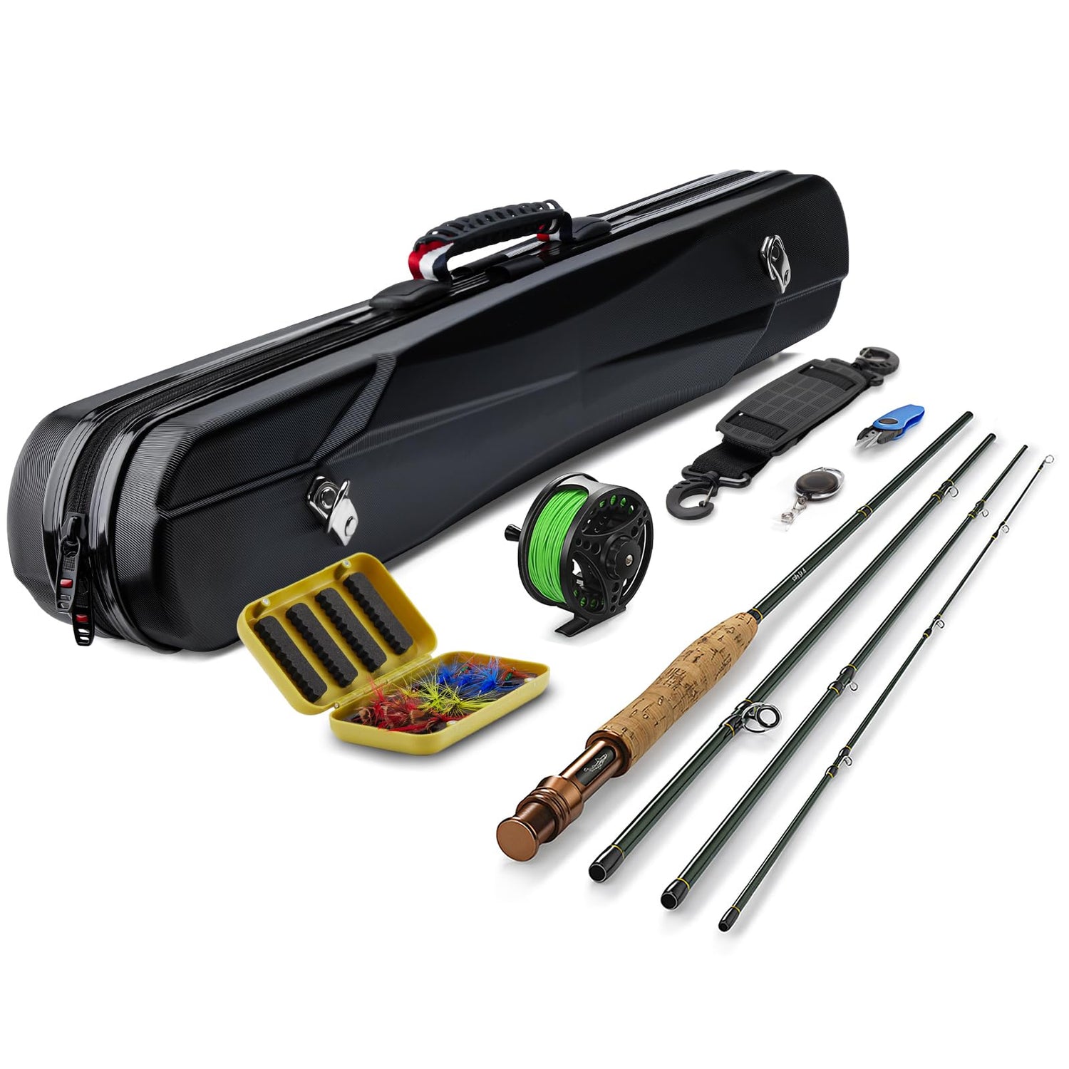 Gonex Fly Fishing Rod and Reel Combo Kit with Storage Case