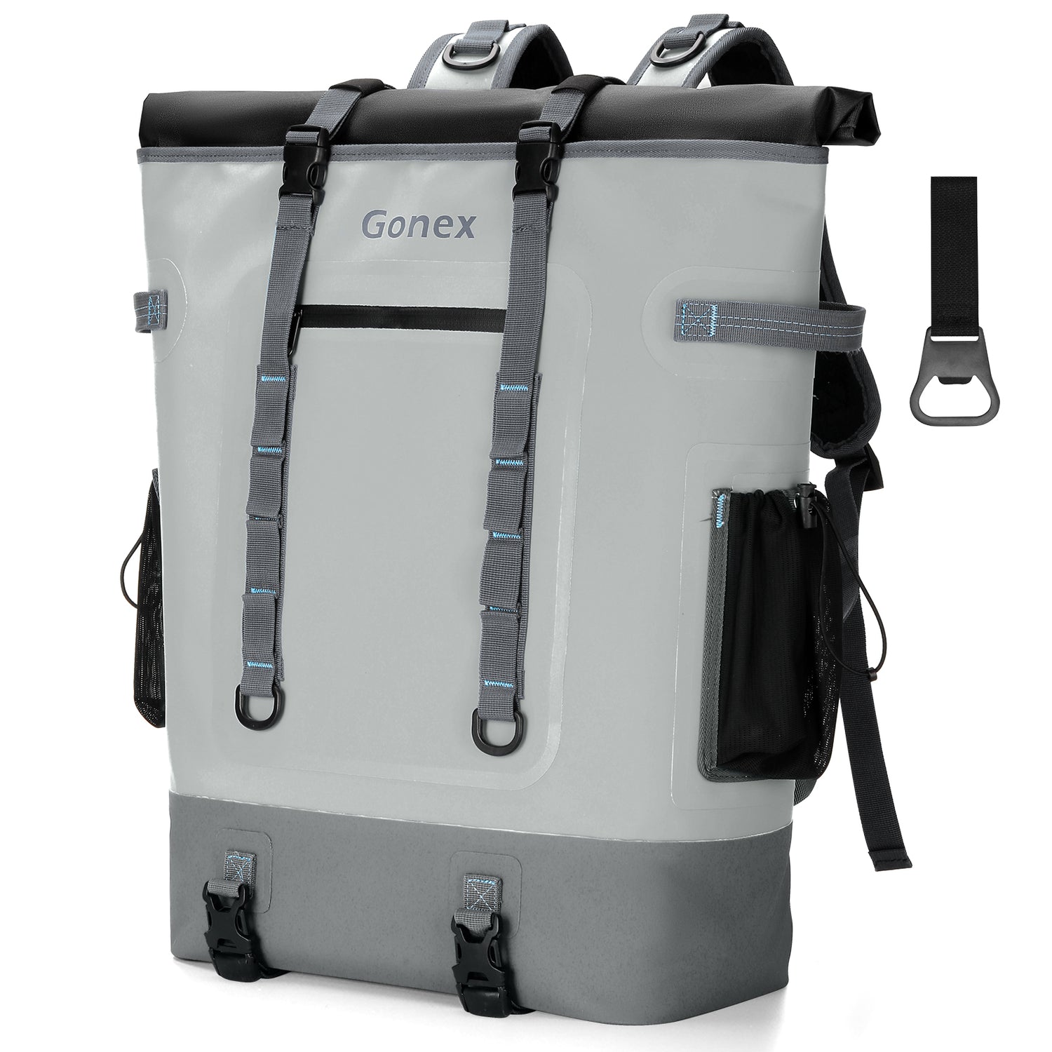 Gonex 40 can insulated cooler backpack in gray