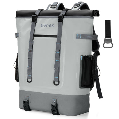 Gonex 40 can insulated cooler backpack in gray