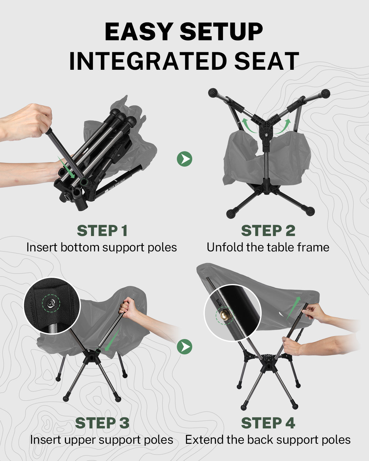 Gonex Lightweight High Back Camping Chair