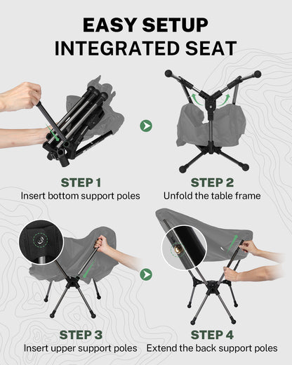 Gonex Lightweight High Back Camping Chair