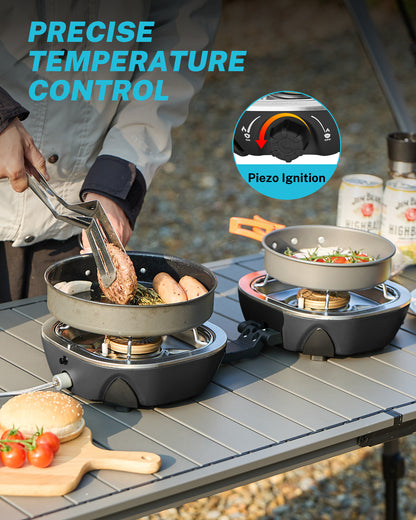 Gonex 20,000 BTU Portable Double Burner Camping Stove