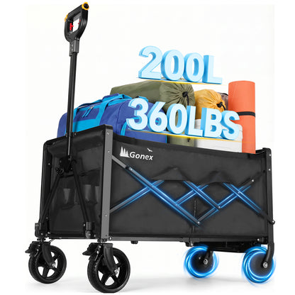 Gonex 36-Inch Electric Wagon Cart Foldable Motorized Utility Wagon