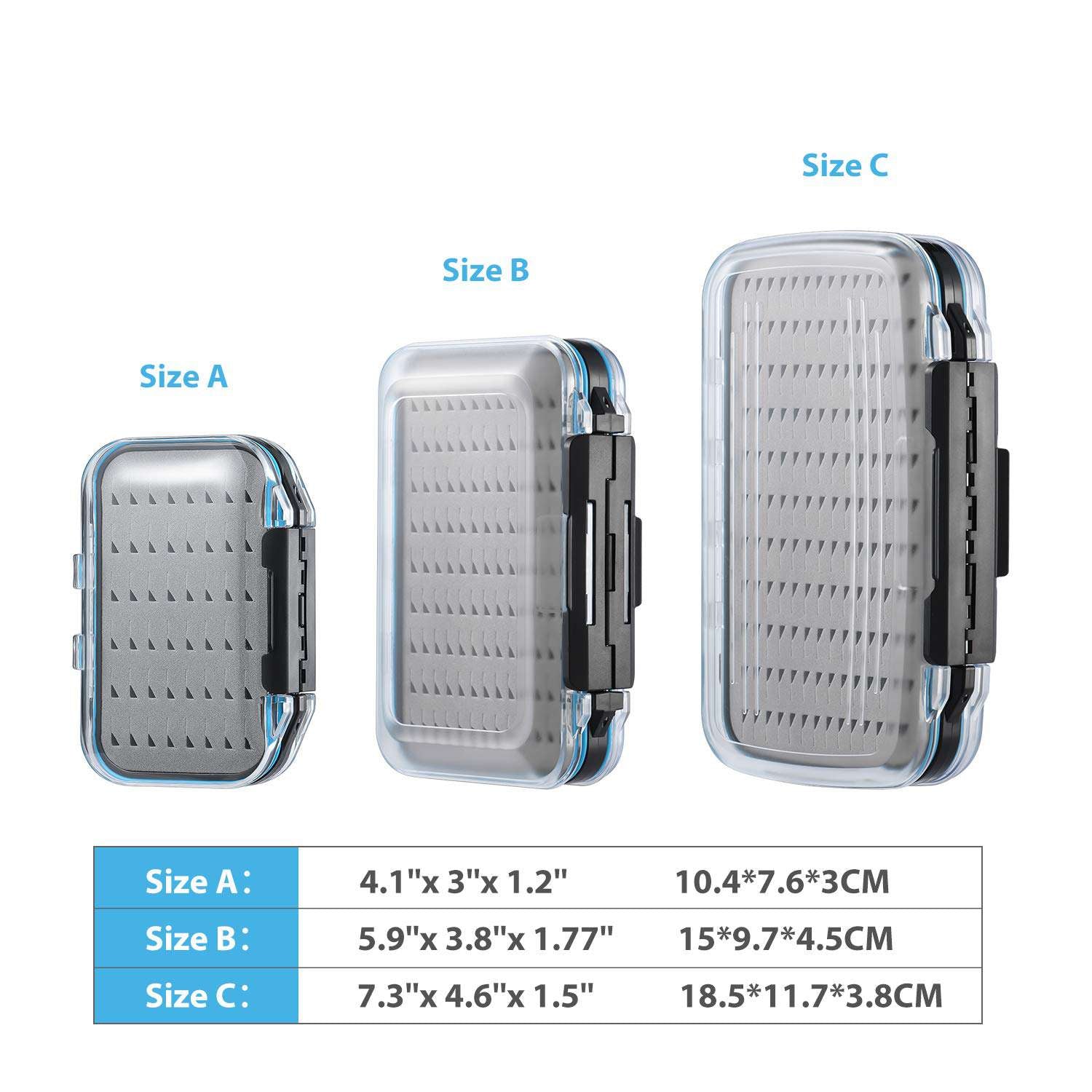 gonex fly boxes size chart