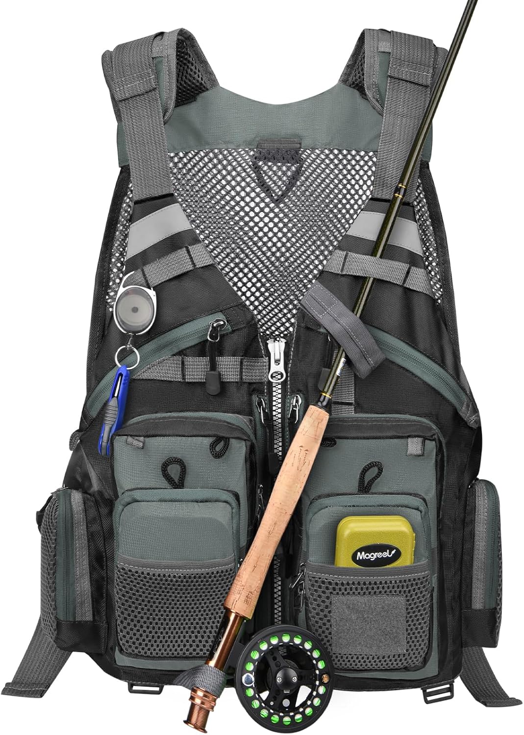 Gonex Fly Fishing Vest | Mesh Fishing Vest with Pockets