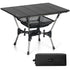 Gonex black folding aluminum camping table with storage bag
