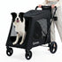 Gonex heavy duty dog stroller for large and medium dogs in black