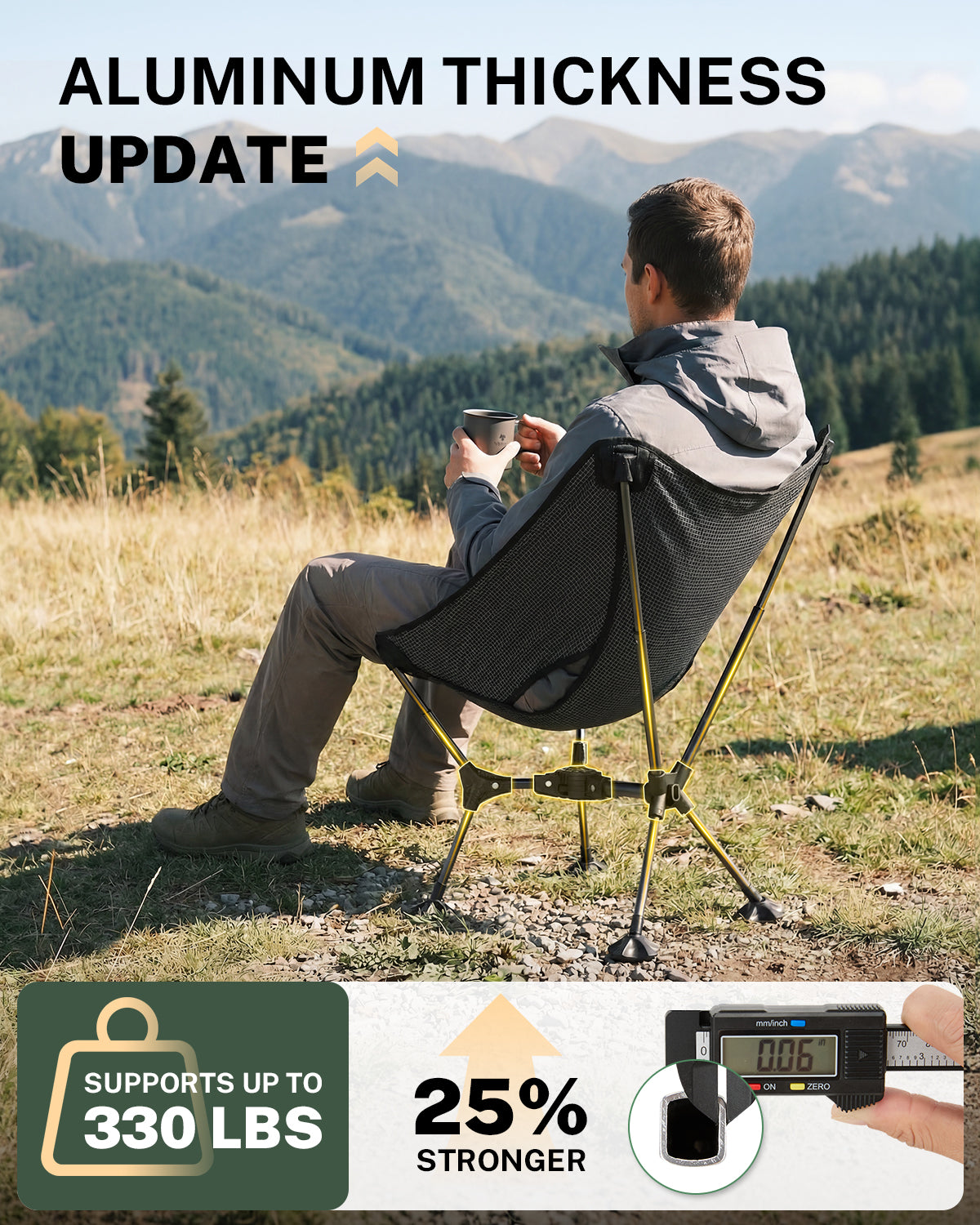 Gonex Lightweight High Back Camping Chair