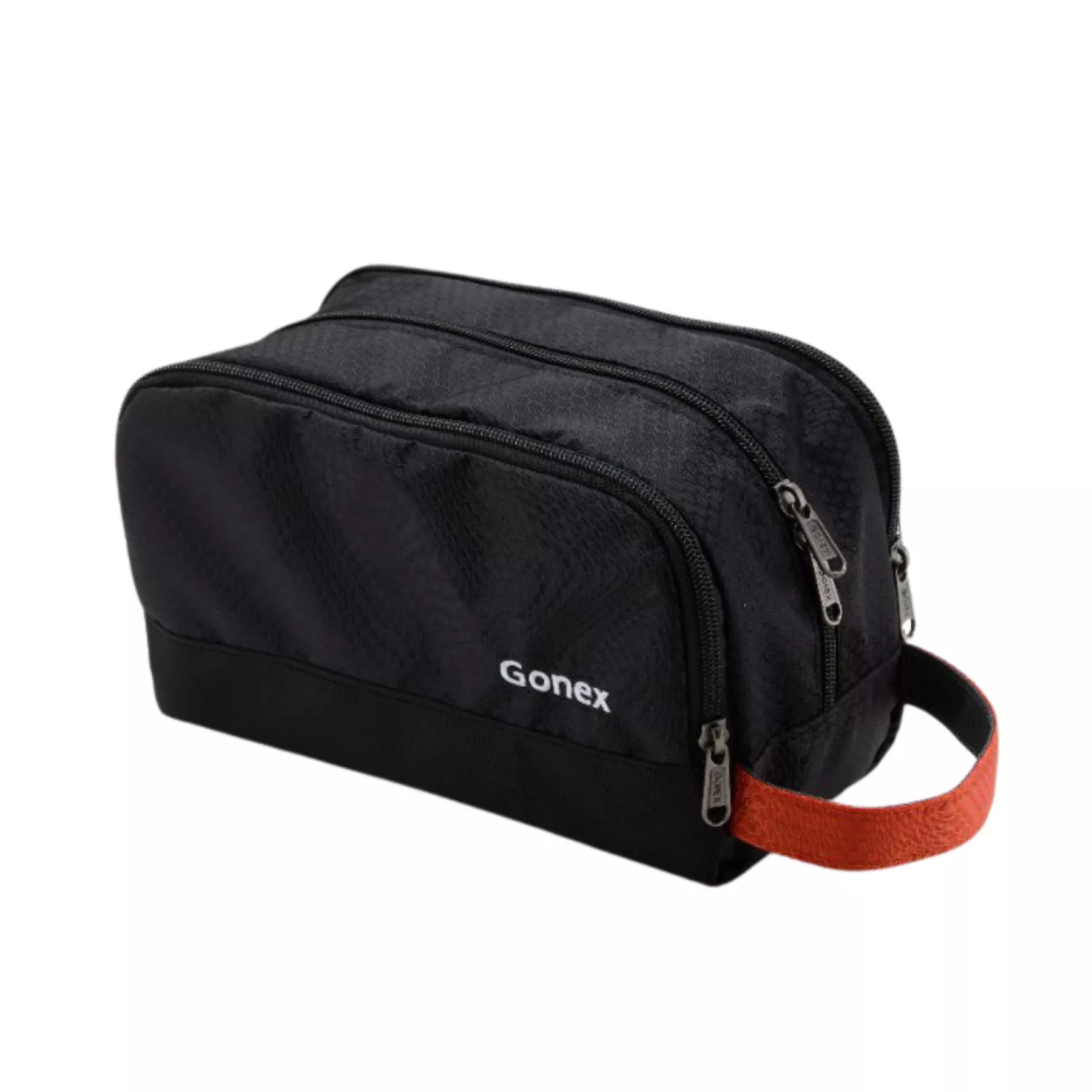 Gonex toilet bag black and orange handle