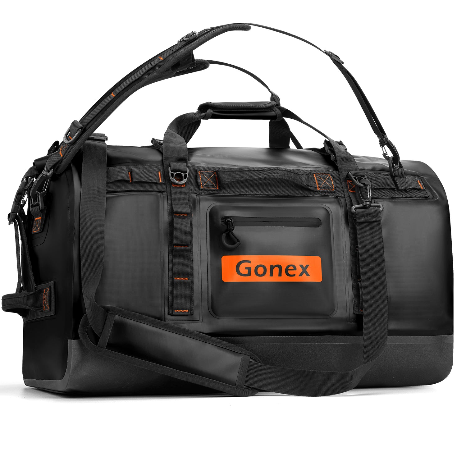 best travel duffel bag with strap Limited Edition Oxford Traveler Made from 100% recycled plastic bottles (Approx Gonex Waterproof Duffle Bag, Black