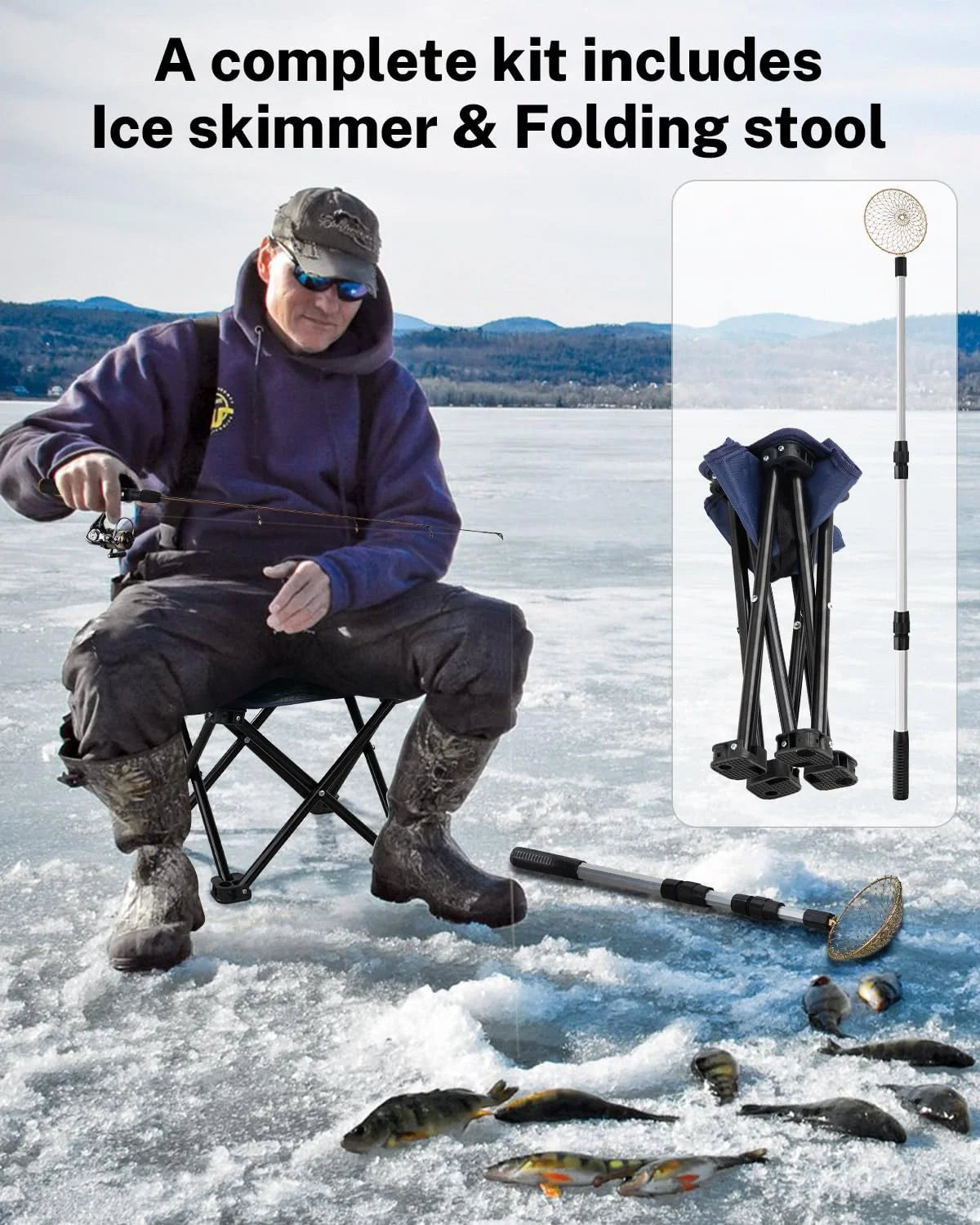 Gonex Ice Fishing Rod Reel Combo Gonex Ice Fishing Rod Reel Combo