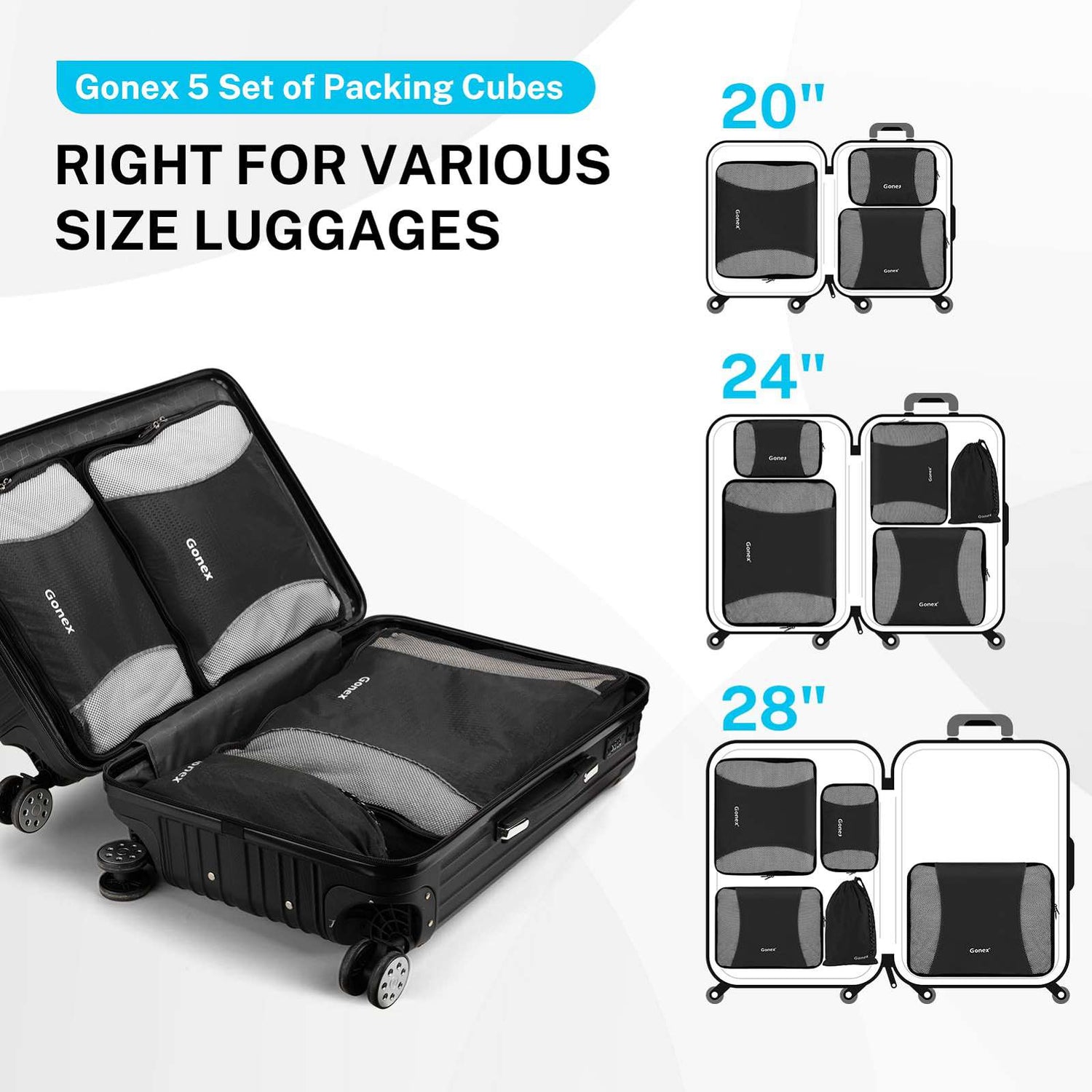 luggage cubes
