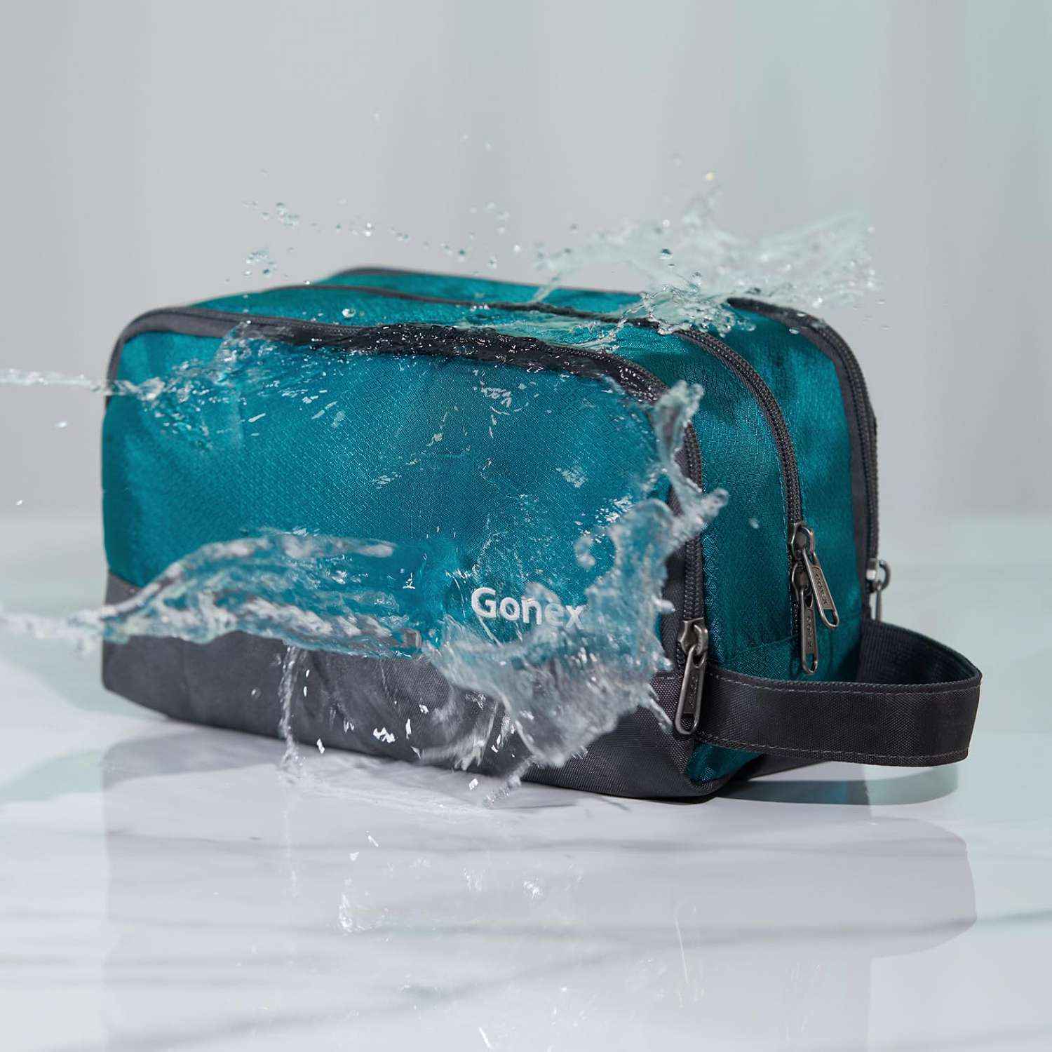 Gonex Nylon Hangable Travel Toiletry Bag for Air Travel