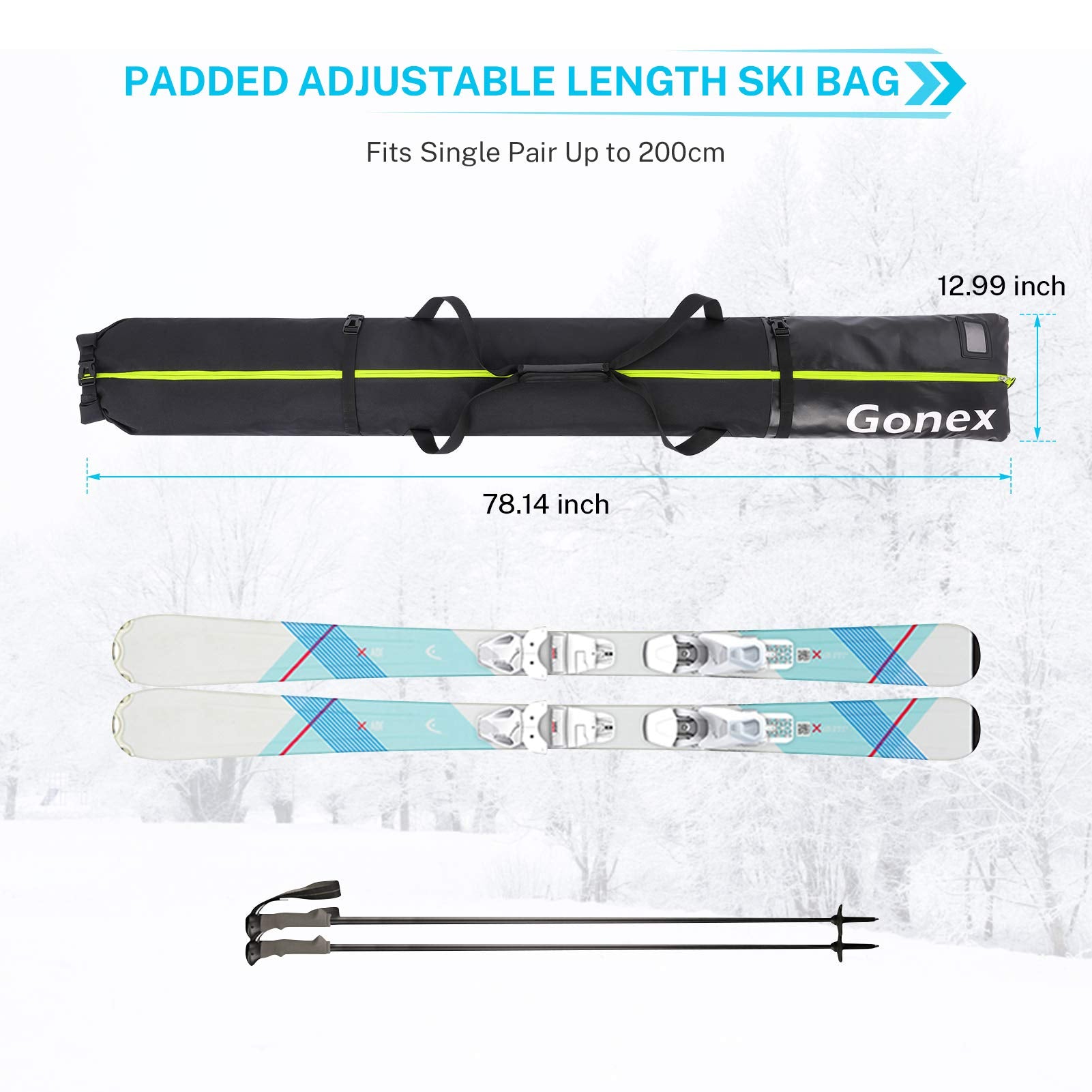 padded ski bag