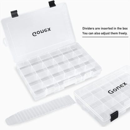 cheap clear tackle boxes Gonex 3700 Clear Fishing Tackle Boxes with Compartment Storage
