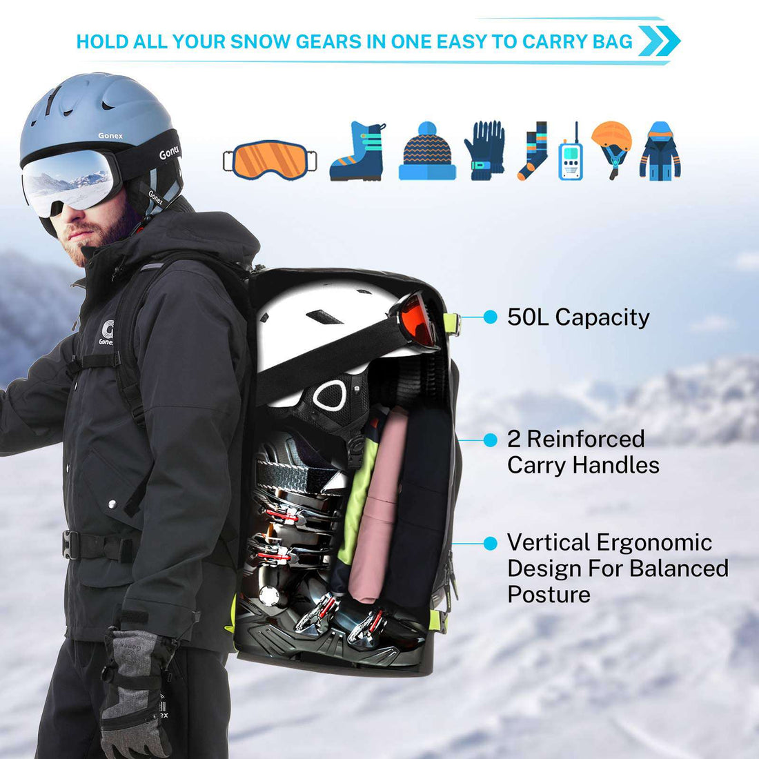 ski boot bag backpack