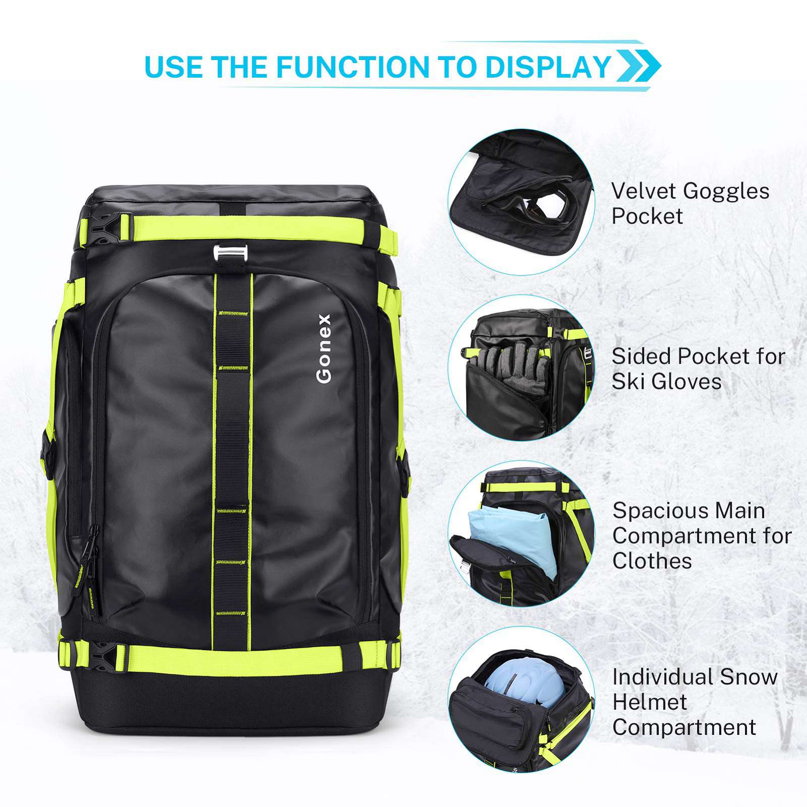 ski shoes bag