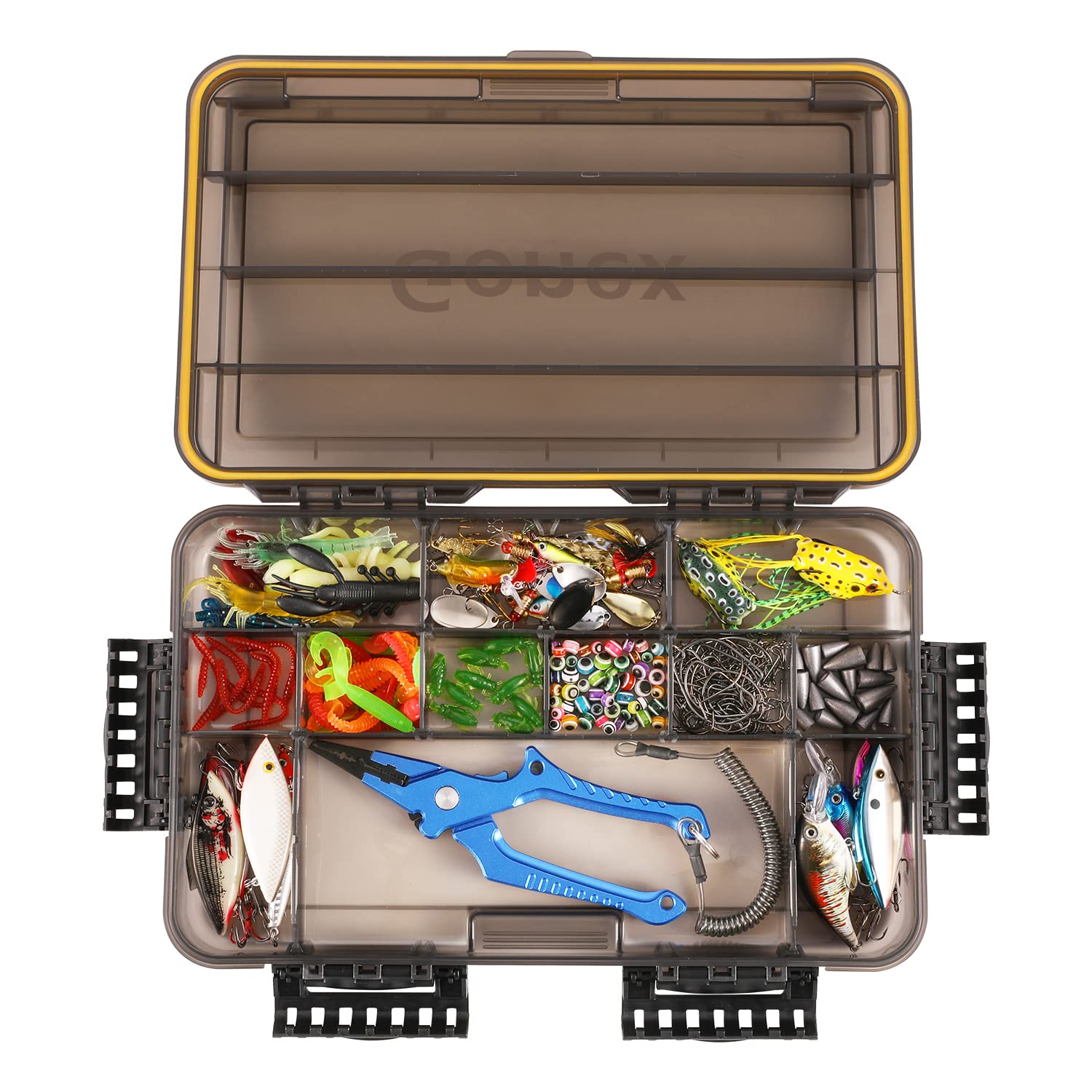 Gonex Waterproof Tackle Boxes  3700 Tackle Storage with DIY Dividers