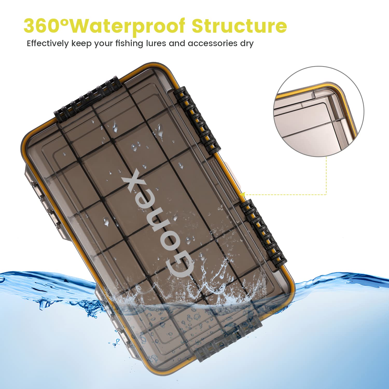 Gonex Waterproof Tackle Boxes