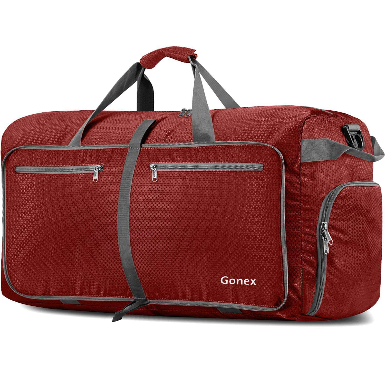 Gonex 100L Large Foldable Duffle Bag for Travel Red
