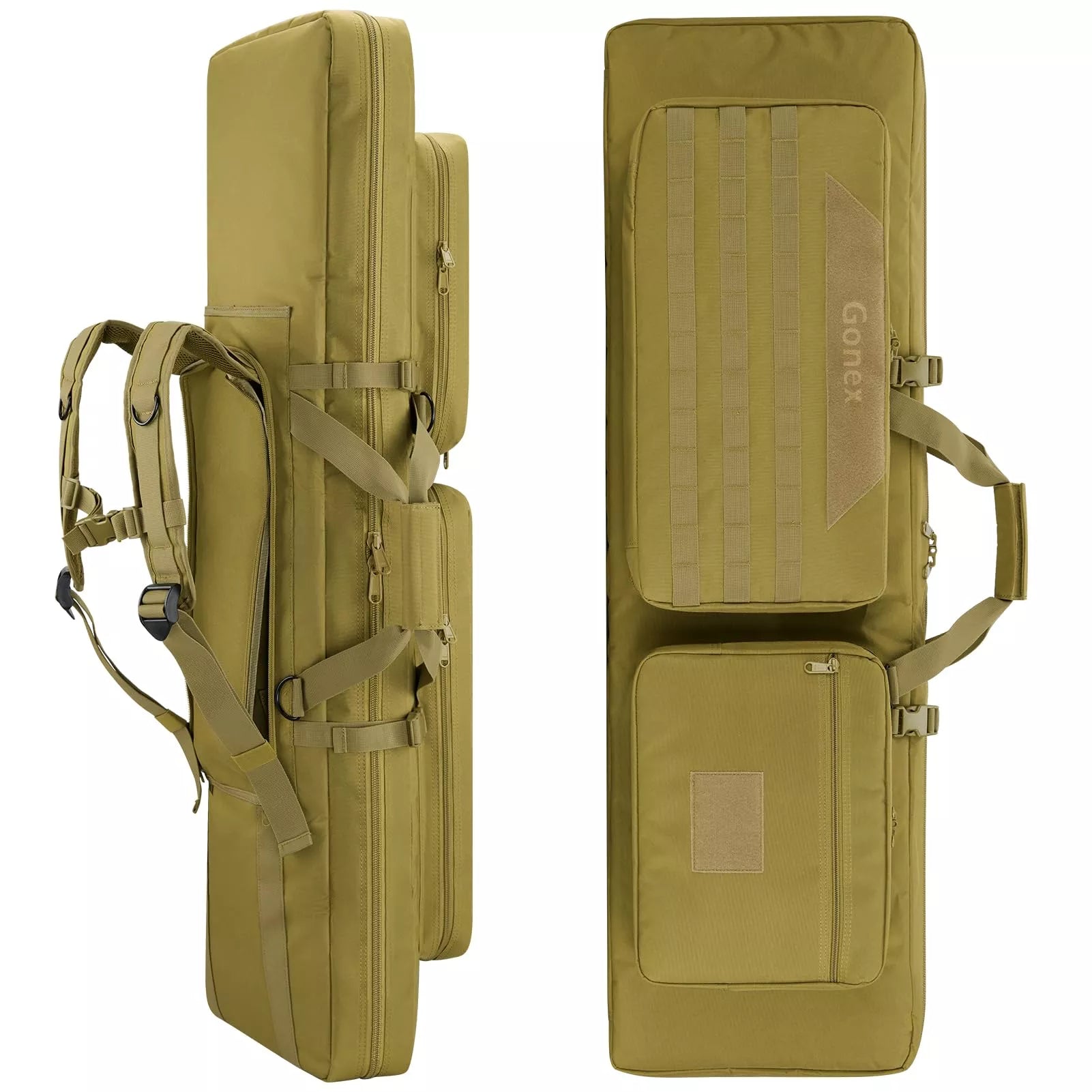 Waterproof rifle case 42 inch khaki