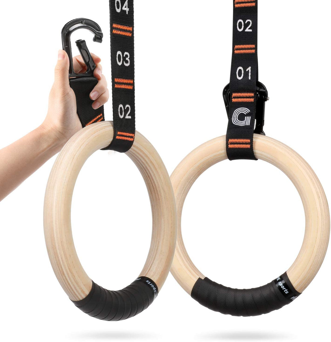 wooden gymnastic rings
