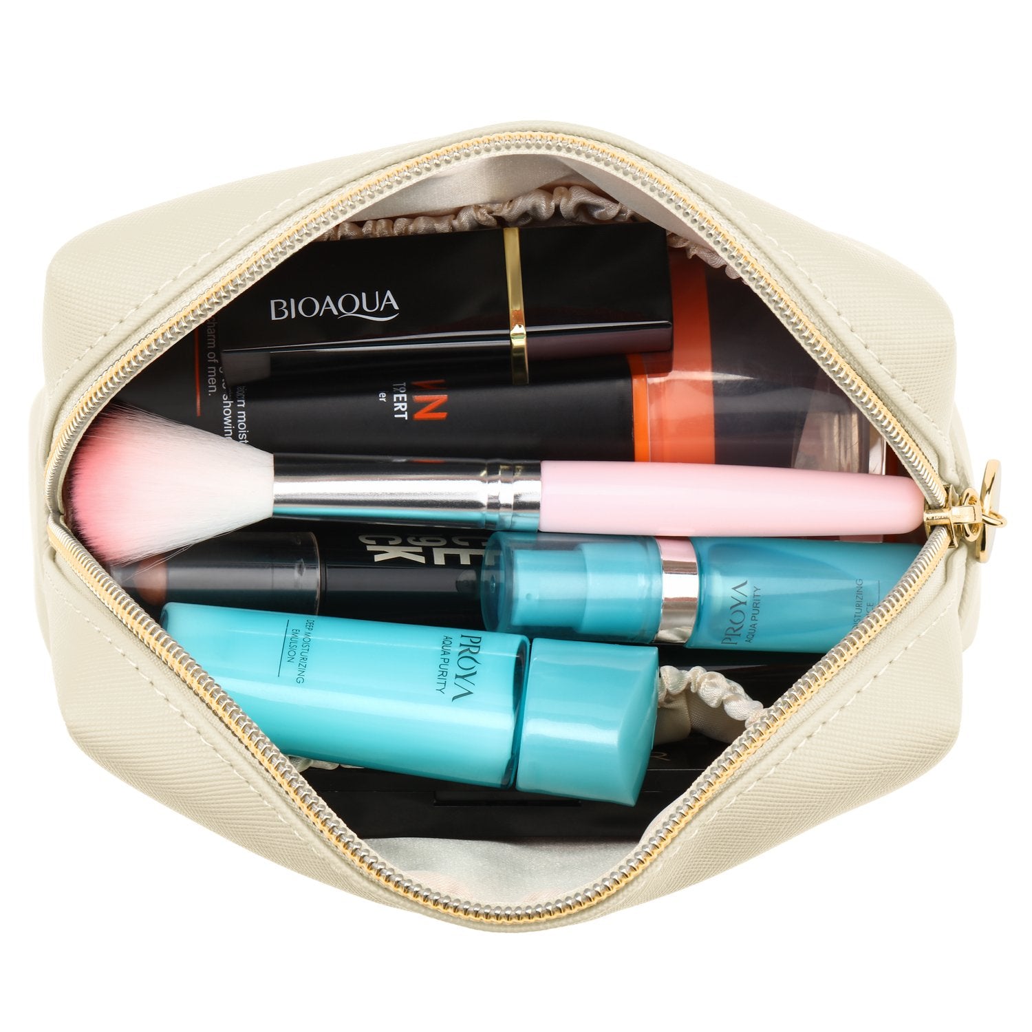 Gonex Portable Water-Resistant Small Makeup Bag