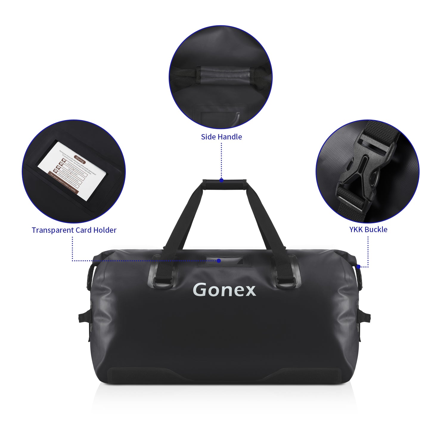 Gonex 60L Weekender Bag Waterproof Rafting Travel Bag