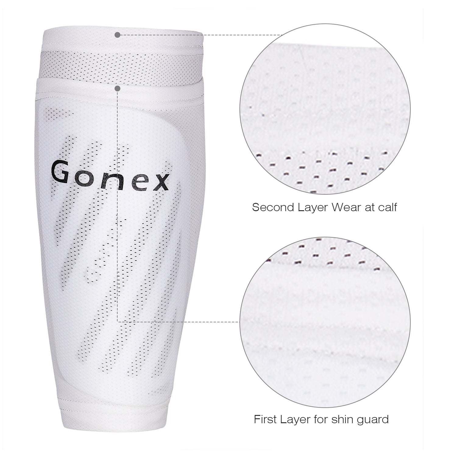 Gonex Soccer Shin Guards for Kids Adult