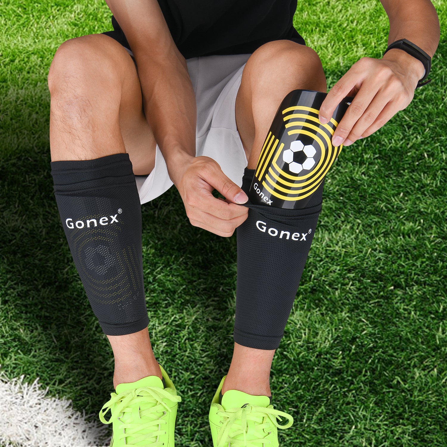 Gonex Soccer Shin Guards for Kids Adult