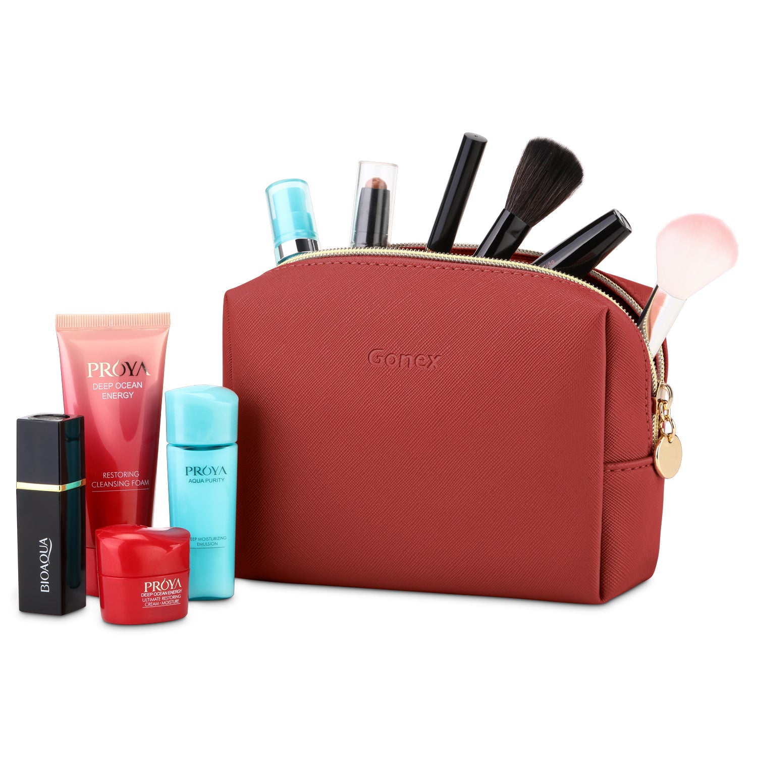 Gonex tragbare wasserabweisende kleine Make-up-Tasche