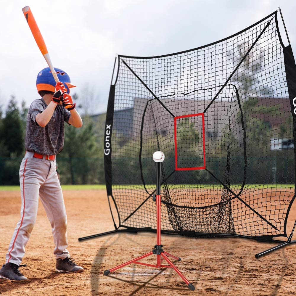 baseball tee and net set