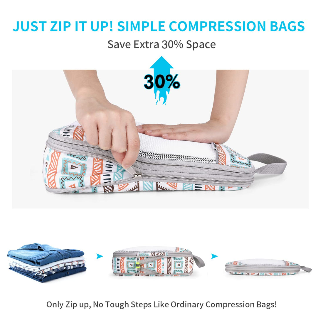 compression packing cubes for travel